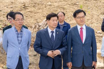 행정재경위원회 현장방문(탄천 파크골프장)