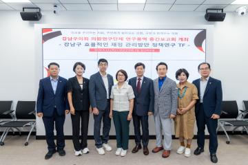 의원연구단체 연구용역 중간보고회(강남구 효율적인 재정 관리방안 정책연구 TF)