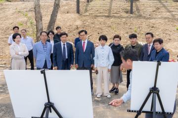 행정재경위원회 현장방문(탄천 파크골프장)