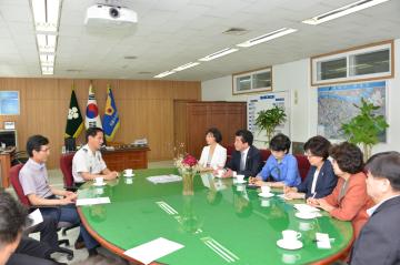 강남구의회 의장단 수서경찰서 방문