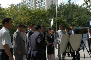 양재천 피해복구 현장 방문