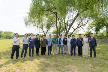행정재경위원회 현장방문(탄천 파크골프장)