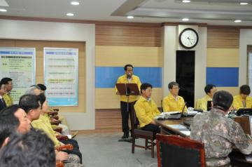 강남구청 을지훈련현장 방문 훈련상황 청취 및 격려