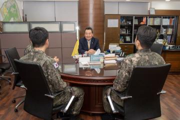 육군 제6019부대 3대대 대대장 내방